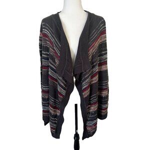 NWT URBAN HERITAGE Long Sleeve Open Cardigan Sweater Womens Size Medium Brown